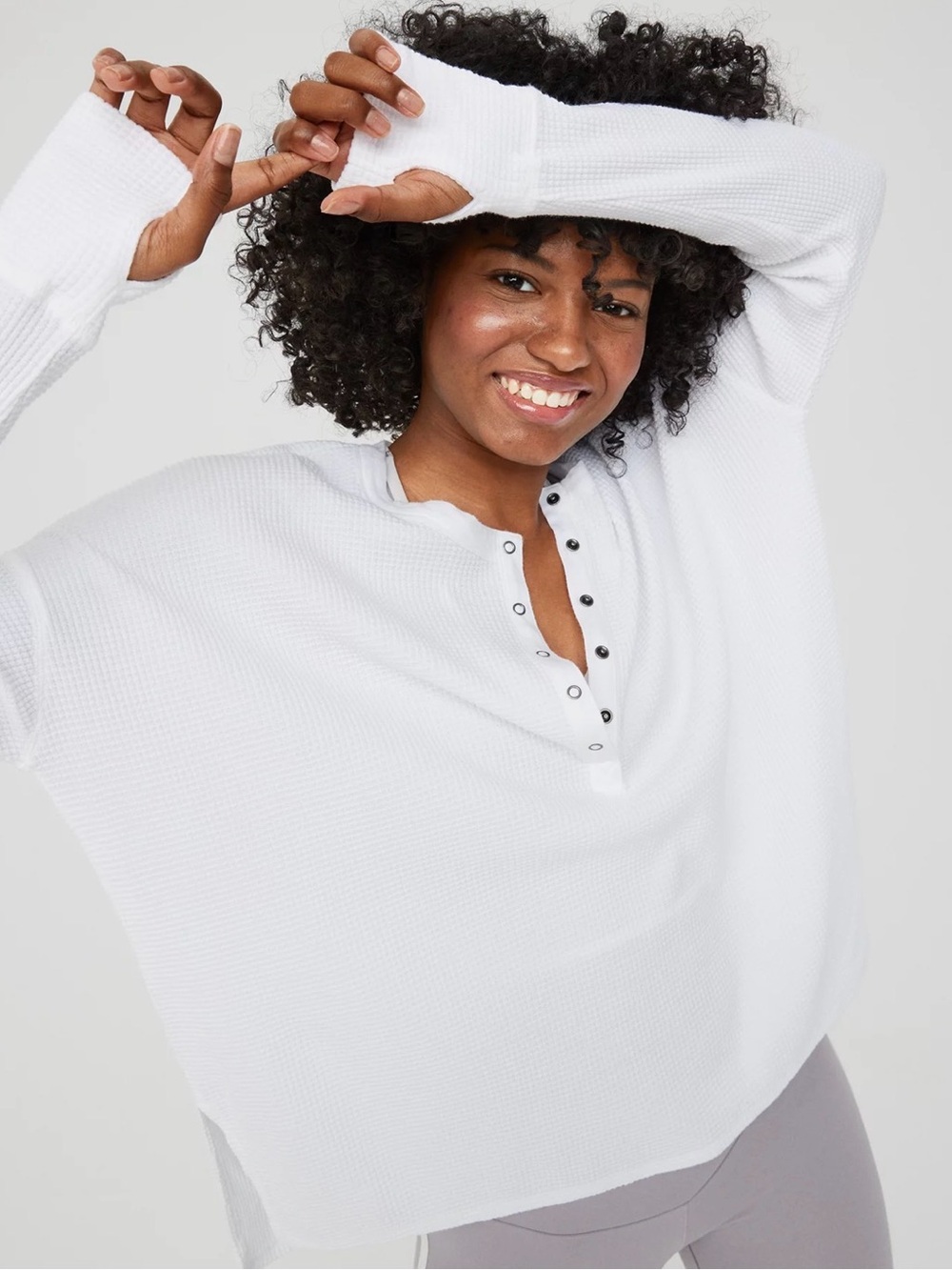 OFFLINE By Aerie Waffle Henley T-Shirt